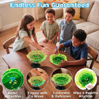 STEM DIY Toys Hand Assembly Electronic Spin the Wheel | Science Craft Kit for Kids Ages 8-9-10-11-12-13-14-15+ Years Old | Educational Gifts for Boys&Girls | Video Guide|(Fire Wheel-Fluorescent Green)