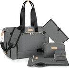 ITIEZY Diaper Bag Tote for Baby - Large Mommy Bag with Portable Changing Pad Pacifier Case, Hospital Bags Travel Baby Bag