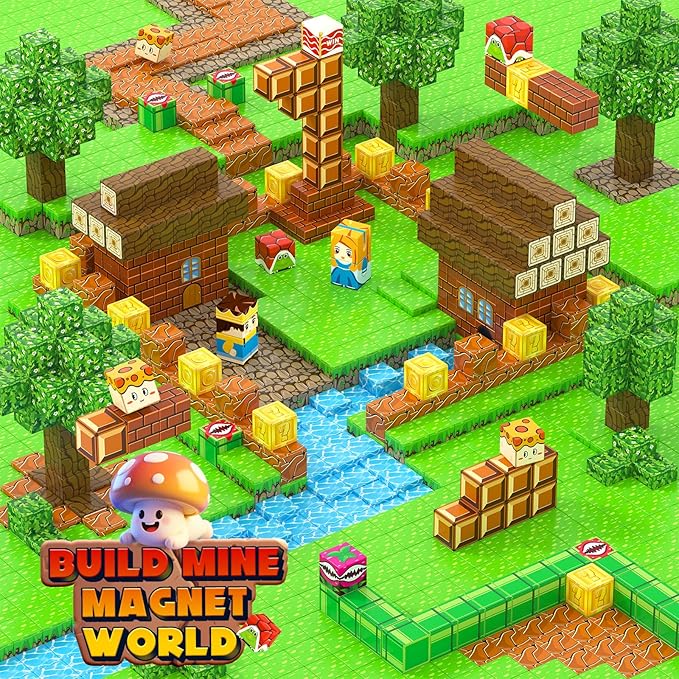 Soyee Magnetic Blocks 100PCS Magnetic Building Blocks Cubes Kids Boys Girls Toys for Ages 3-5 5-7 8-10 STEM Sensory Learning Building Magnet Toys 3-12 Year Old Girls Boys Birthday Gift