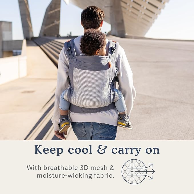 Beco Toddler Carrier - Breathable 3D Mesh Front-Carry & Backpack Style Carrier with Tall Supportive Back and Ergonomic Extra-Wide Seat for Children from 18months (20-60 lbs) - Cool Dark Grey