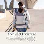 Beco Toddler Carrier - Breathable 3D Mesh Front-Carry & Backpack Style Carrier with Tall Supportive Back and Ergonomic Extra-Wide Seat for Children from 18months (20-60 lbs) - Cool Dark Grey