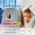 Breathable Nursing Cover Up for Breastfeeding - Privacy Nursing Covers - Newborn Essentials Must Haves - Improved Ponchy by Gold Mamas - Ebony