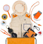 Kids Explorer Kit with Safari Vest & Hat for 3-12 Year Old Boys & Girls - Safari Costume Kids, Zoo Keeper, Paleontologist, Bug Kit & More - Giftable STEM Outdoor Explorer Kit for Kids + Bug Ebook