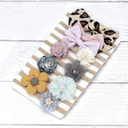 Baby Girl Headbands with Bows Soft Nylon Newborn Toddler Hairbands Handmade Baby Hair Accessories for Infant Girls Kids