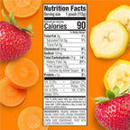 Happy Tot Organics Super Bellies Stage 4, Organics Banana, Carrot and Strawberry (Pack of 16) & Stage 4 Fiber & Protein 4 Flavor Variety Pack (Pack of 16)