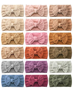 jollybows 18pcs Baby Nylon Headbands Hair Bow Elastics Hairbands Hair Accessories for Baby Girls Newborn Infant Toddlers Kid