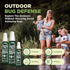 Deet-free Insect & Mosquito Repellent Travel Pack (2, 4, 8oz) – Nice Smelling Insect Repellent with Lemongrass Oil Safe for Pets and Kids – Bug Spray for Mosquitoes, Gnats, Black Flies, and No-see-ums