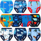 BIG ELEPHANT 10-Packs Training Underwear Absorbent Toddler Potty Trained Pants for Boys and Girls, 12 Months - 9 Years