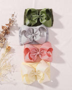 doboi Baby Girl Headband - 12pcs Nylon Hair Accessories with Big Ribbon Bows, Soft Lightweight Headbands for Baby Girls Infant Newborn Toddler