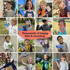 Airplane Toy Foam Glider Plane for Kids - Best Outdoor Toys for Boys & Girls - Kids Stocking Stuffers for Boys & Fun Flying Gliders Easy Throwing Air Planes - Great Gifts for Age 4 5 6 7 8 9 Year Olds