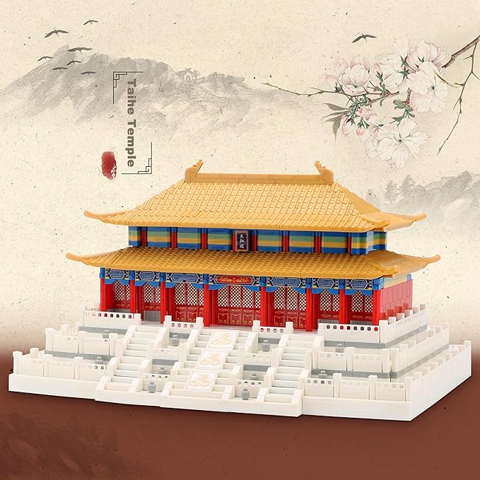 Chinese Architecture Micro Building Blocks Set Hall of Supreme Harmony Collection Model for Display 2166PCS Creative Building Sets for Adults and Age 14+
