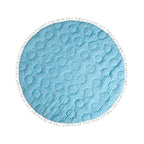 Crane Baby Activity Mat, Baby Play Mat Whale Print, Ocean Nursery Decor for Boys & Girls, Infant Tummy Time Floor, Ocean Nursery Decor, 40" x 40"