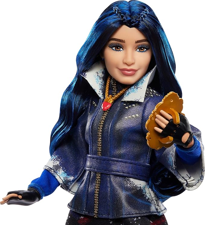 Mattel Descendants Evie Isle of The Lost Tenth Anniversary Fashion Doll with Removable Outfit, Accessory & Bendable Joints, Inspired by The Movies