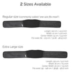 NeoTech Care Adjustable Maternity Belt - Light and Breathable Pregnancy Belly Support Band for Pregnant Women (Black, Extra Large Size)