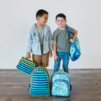 Wildkin 15-inch Kids Backpack – Durable, Padded, Adjustable for School & Travel - Blue Stripes