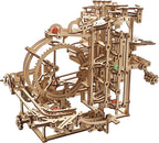 UGEARS Wooden Marble Run Stepped Hoist - Mechanical 3D Wooden Puzzles For Adults Kit, Fun DIY Model Kit Crafts for Adults - Unique Gift 3d Puzzle For Adults Marble Game for Hobby Enthusiasts - 355 Pcs
