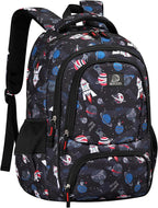 Kids Backpack - Astro Black | Durable Elementary School Bag for Boys | 17" Tall | 24L Capacity