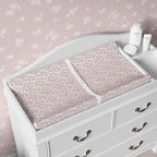 Baby Changing Pad Cover 2-Pack for Girls (Antique Rose) - Premium Fitted Sheets Baby Diaper Changing Table Cover - Buttery Soft Cotton Blend