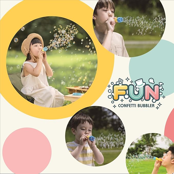 Uncle Bubble Blower for Kids and Toddlers, Mini Bubble Blower Makes Thousands of Bubbles Ease, Plastic Reduction Version