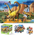 Jumbo Floor Puzzle for Kids,48 Piece Waterfall Dinosaur Large Jigsaw Puzzles, Fun Preschool Educational Toy for Toddlers Ages 3-5,Gift for Boy Girl Ages 4-8