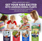 Wildcraft! an Herbal Adventure Cooperative Board Game - Learn 25 Herbs with No Reading Required - Educational Game for Kids 4+ & Families - Includes 3 Printable PDFs, Coloring Book & Plant Guide