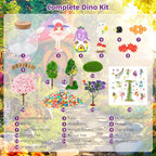 Fairy Garden Light Up Terrarium – DIY Craft Kit with LED for Girls Ages 4-8 | STEM & Art Gift for Kids, Ideal for Birthday or Holiday