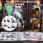 Book Nook Kit - DIY Miniature House Dollhouse Kit for Adults and Teens, Steampunk Booknook Tiny House Bookshelf Decor 3D Wooden Puzzle (Mad Scientist Lab)