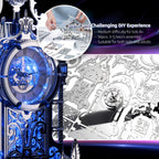 LED 3D Puzzle Tower Clock for Adults - Elegant Home Décor Building Model with Color-Changing LEDs - Ideal Acrylic Puzzle Gifts for Teens and Adults