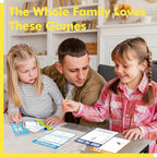 Road Trip Game Pad, 80 Tear-Off Sheets 5 Classic Games in 1 Pad, Dots & Boxes, Tic-tac-Toe, Categories, Plane Travel, Car Trip Activity, Pen Pencil & Paper Game for Kids, Adults (4” x 6”)