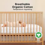 KeaBabies 2-Pack Organic Crib Sheets for Boys, Girls - 52x28 Fitted Crib Mattress Sheet Neutral, Breathable Jersey Cotton Cover for Baby Bed, Toddler Mattress, Soft & Cute Prints (Dreamland)