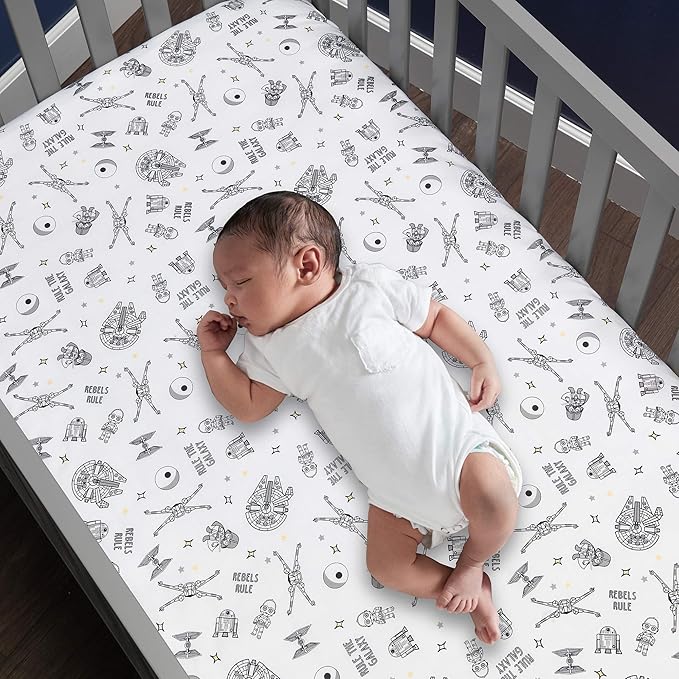 Lambs & Ivy Star Wars Signature Rebels Rule Cotton Fitted Crib/Toddler Sheet