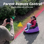 12V Kids Electric Bumper Car, Baby Bumper Car for Toddlers w/Remote Control, 360° Spinning - Purple