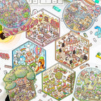 DIY 3D Sticker Scene，8 Sets Pack（500+）, Reusable Sticker Book, Cute Sets for Free Combination, Cute Waterproof for Anywhere, Crafts Party Favors Birthday Gift