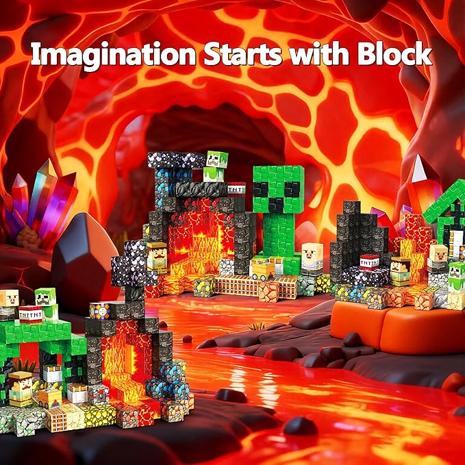 Magnetic Building Blocks 200PCS, STEM Toys Educational Magnet Cubes, Learning Sensory Toys for Kids Ages 4-12, Birthday Gifts for Boys & Girls