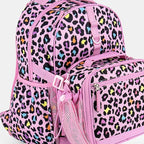 Choco Mocha Unicorn Backpack for Girls, Elementary School Backpack for Girls Ages 6-8 Kids Kindergarten Backpack Bookbag 17 Inch with Chest Strap, Pink