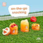 Whiskware Bluey Stackable Snack Containers for Kids and Toddlers, 3 Stackable Snack Cups for School and Travel, Bluey and Bingo, Hooray!