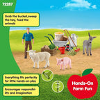 Schleich Farm World - Animal Feeding Playset for Boys and Girls - Farm Animal Toys for Imaginative Play - Kids Ages 3+| 72287