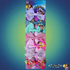 Disney Encanto Hair Bow Clips Bundle - 4 Inch Alligator Clips with Different Images, Ages 3+