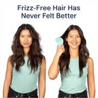 Crave Naturals Glide Thru Detangling Brush for Natural, Curly, Straight, Wet or Dry Hair - Gentle Detangler Styling Tool for Adults, Kids, Toddlers and Little Girls - 7.5 x 3 in, Turquoise