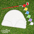 Creative Roots Paint Your Own Rainbow Stepping Stone Craft Kits for Kids, Ceramics to Paint, Ages 6+