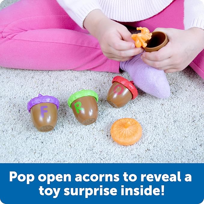 Learning Resources Alphabet Acorns Activity Set, Develops Letter Recognition, Educational Toys for Toddlers, Homeschool, Visual & Tactile Learning Toy, 78 Pieces, Ages 3+