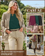 3 Pack Women's Nursing Long Sleeve Tops Breastfeeding Thermal Sweaters with Hidden Zipper Maternity Ribbed Shirts