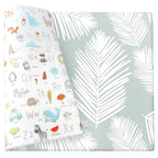 Cushmat Stylish Reversible Foam Play Mat (Large, Alpha - Palm Gray) - Soft, Waterproof, Durable Play mat for Infants, Babies, Toddler, Kids & Grownup - 6.5ft x 4.5ft