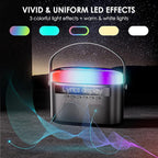 Karaoke Machine,Karaoke Machine with Lyrics Display,Portable Bluetooth 5.3 Karaoke Speaker with Upgraded Dual Speakers for Kids and Adults,with White Noise and Night Light Function (Black)