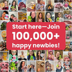 Cookie Box Crochet Kit for Beginners - Learn to Craft Amigurumi Stuffed Animals - Knitting Gift for Kids and Adults - Beginner-Friendly Yarn - Stitch-by-Stitch Video Tutorial - Bear Charlie