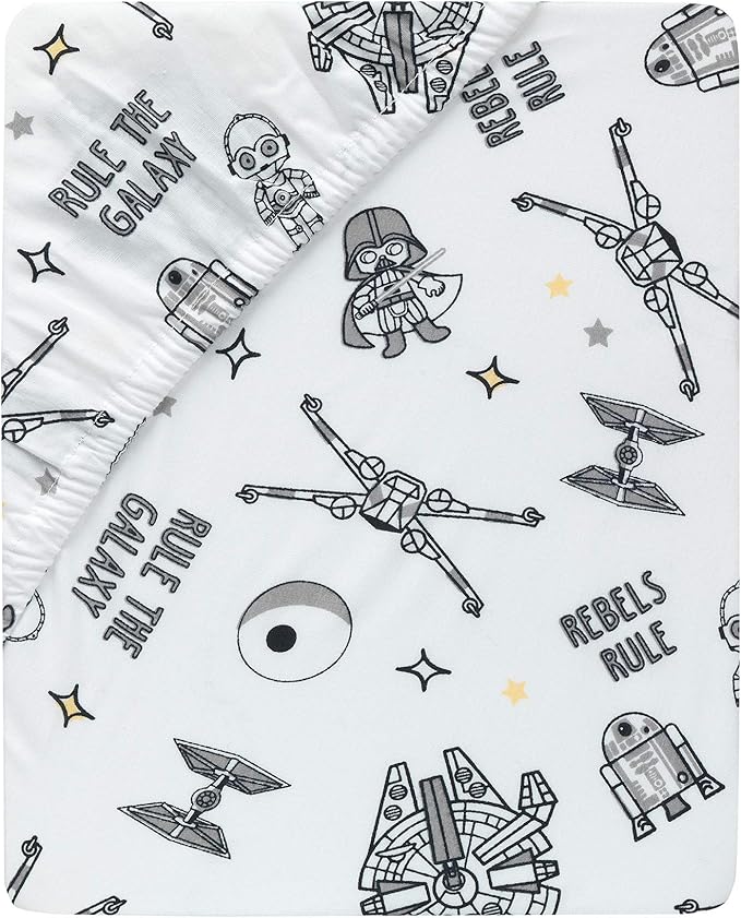 Lambs & Ivy Star Wars Signature Rebels Rule Cotton Fitted Crib/Toddler Sheet