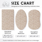 Baby Bassinet Sheets Girl (Poppy Fields) 2-Pack - Fitted Bedside Bassinet Sheets - Buttery Soft Cotton Blend for Standard Bassinet Mattress Pad - Compatible with Halo Bassinest