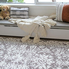 Cushmat Stylish Reversible Foam Play Mat (Large, Explorer - Ash Rose) - Soft, Waterproof, Durable Play mat for Infants, Babies, Toddler, Kids & Grownup - 6.5ft x 4.5ft