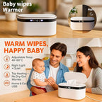 Portable Baby Wipe Warmer - USB-Powered, (40°C/104°F to 60°C/140°F) Adjustable Heating, Ultra-Quiet & 0.4kg Lightweight for Travel