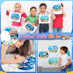 LINAYE 24 Sheets Ocean Stickers with Under The Sea Scenes, Make Your Own Sea Life Animal Fish Stickers, Ocean Summer Crafts Activities for Kids